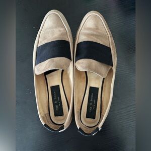 Rag & Bone Beige and Black Slip-Ons